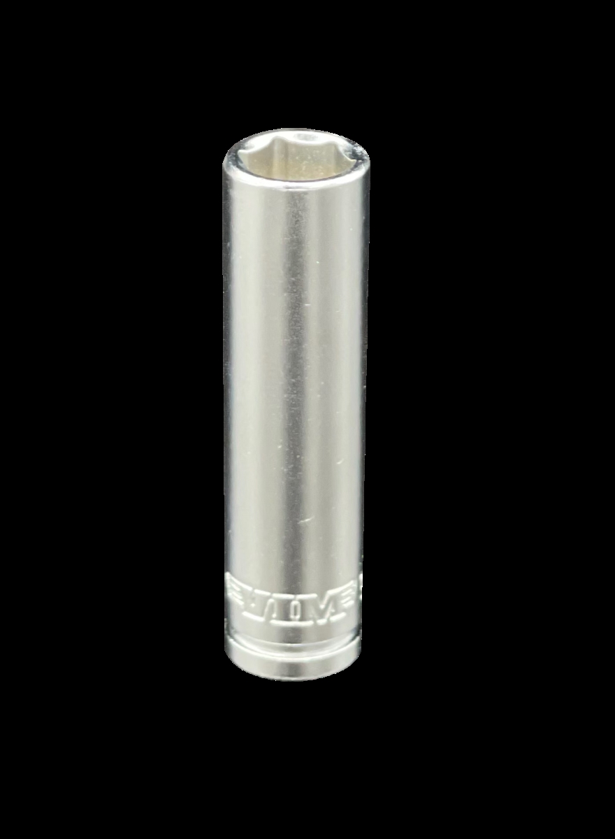 VIMSMS410D 0.25 in. Drive x 10 mm 6 Point Deep Socket, Satin