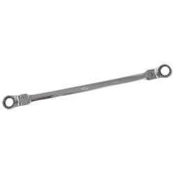 K Tool International  Reversible Ratcheting Extra Long Double Box End Flexible Wrench - 14 x 15 mm