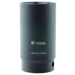 K Tool International KTI-38229 0.5 in. Drive Deep 6 Point Impact Socket, 29 mm