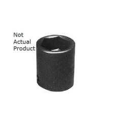 1 in. Drive Short 6 Point Impact Socket, 0.81 in.
