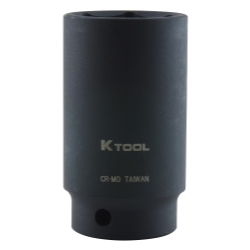 K Tool International  0.5 in. Drive 6 Point Deep Impact Socket, 1.37 in.