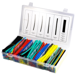 K Tool International  Heat Shrink Tube Assortment for Electrical Wires, 235 Piece