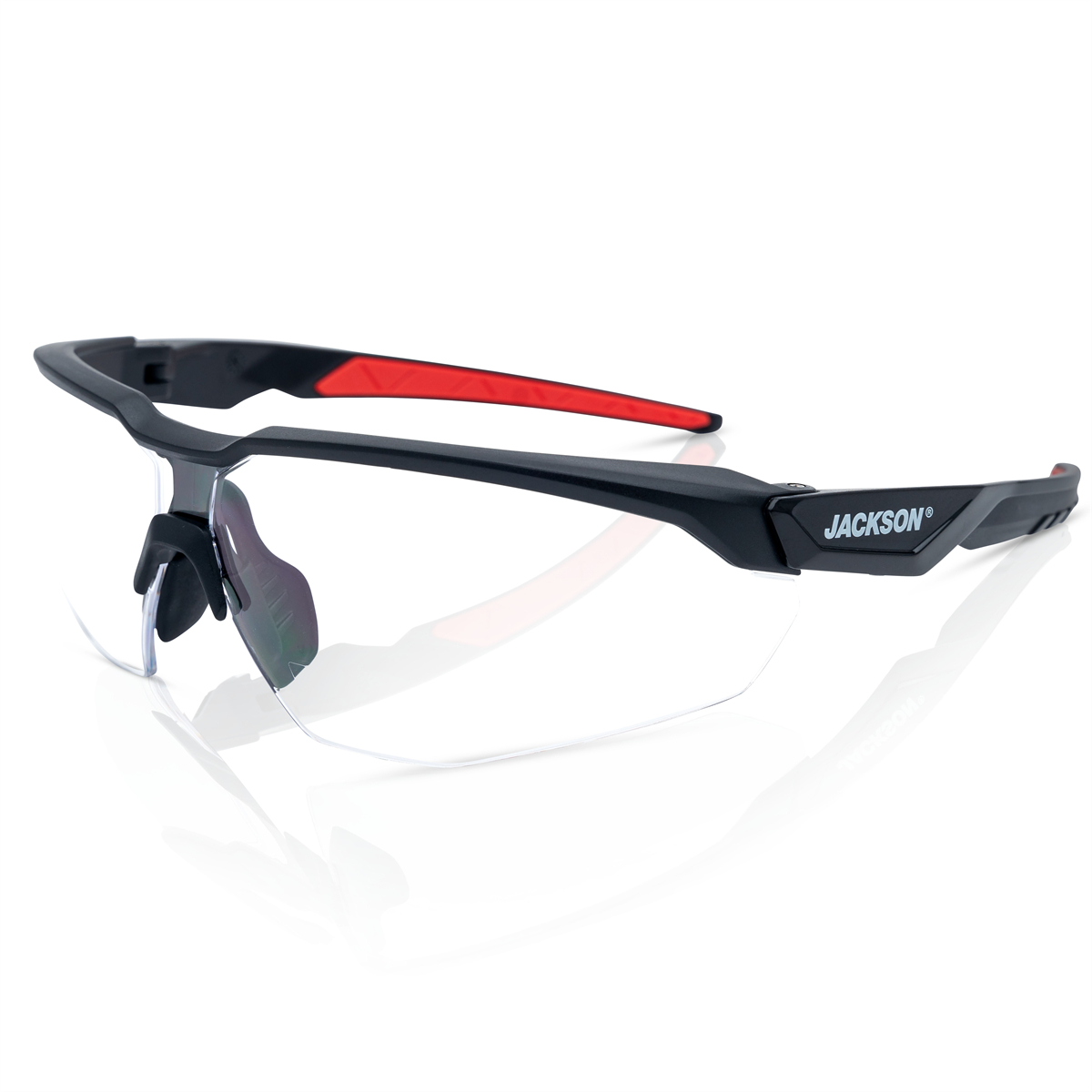 JCK45003 Hyper Guard H-Series - Clear 2.0 Readers Lens - Black Half Frame - STA-CLEAR Anti-Fog Safety Glasses