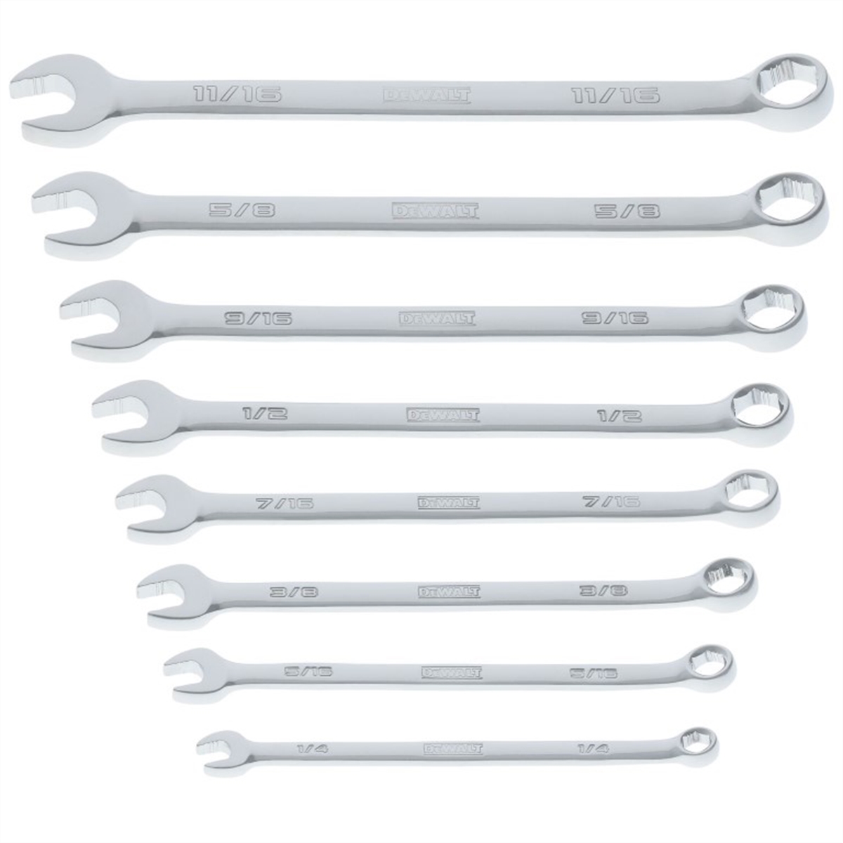 Picture of Dewalt DWTDWMT45427 Toughseries SAE Combination Wrench Set - 8 Piece