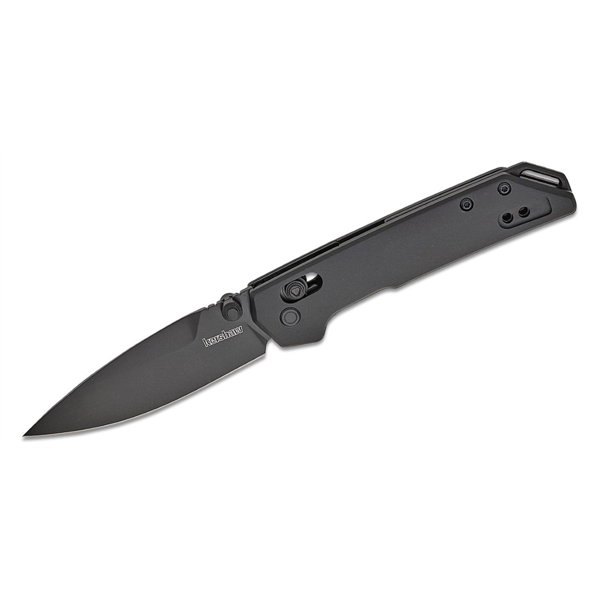 KER2051BLK Mini Iridium Manual Open Duralock Spear Point Blade EDC Folding Pocket Knife, Black