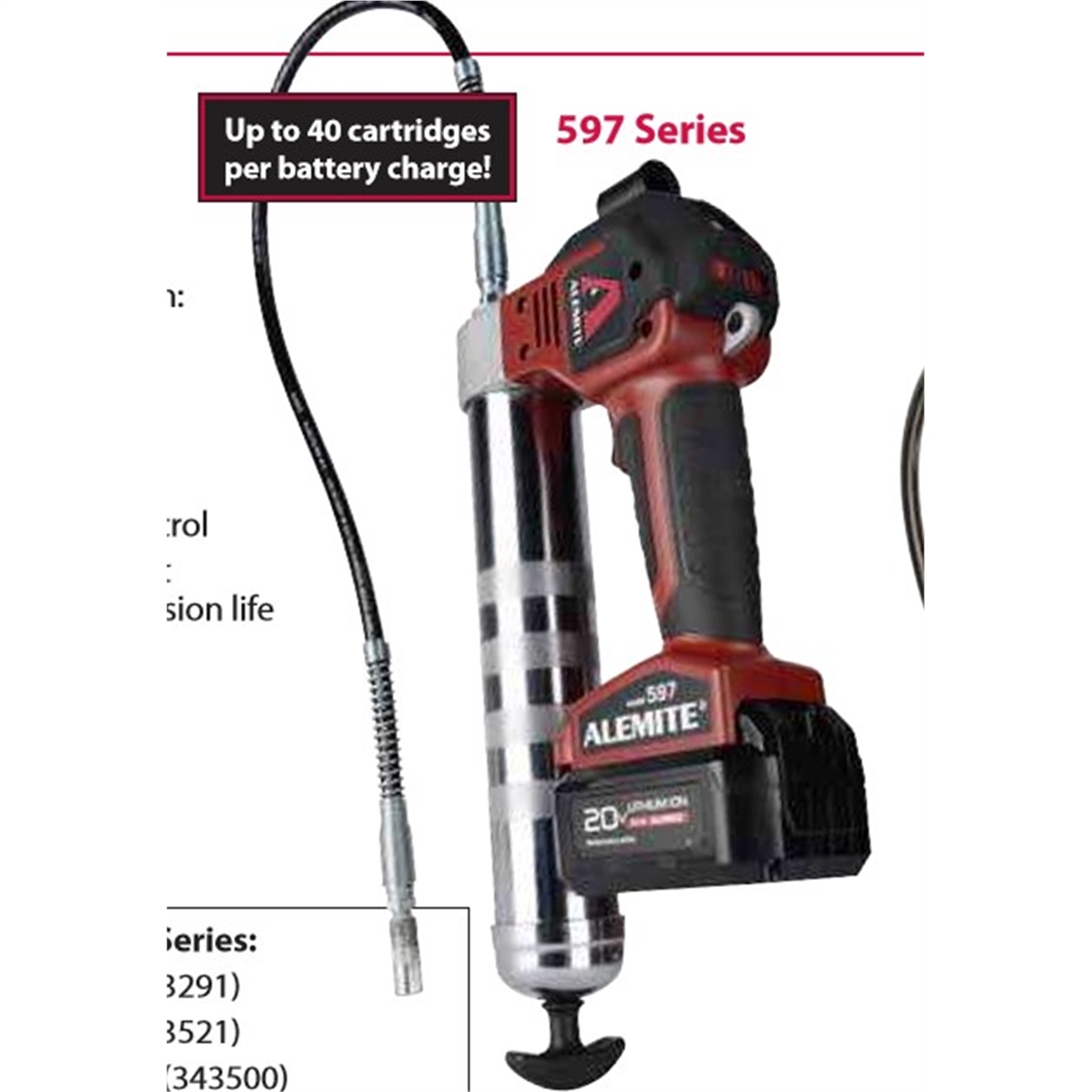 ALM597-B 20V Lithium-Ion Powered Grease Gun