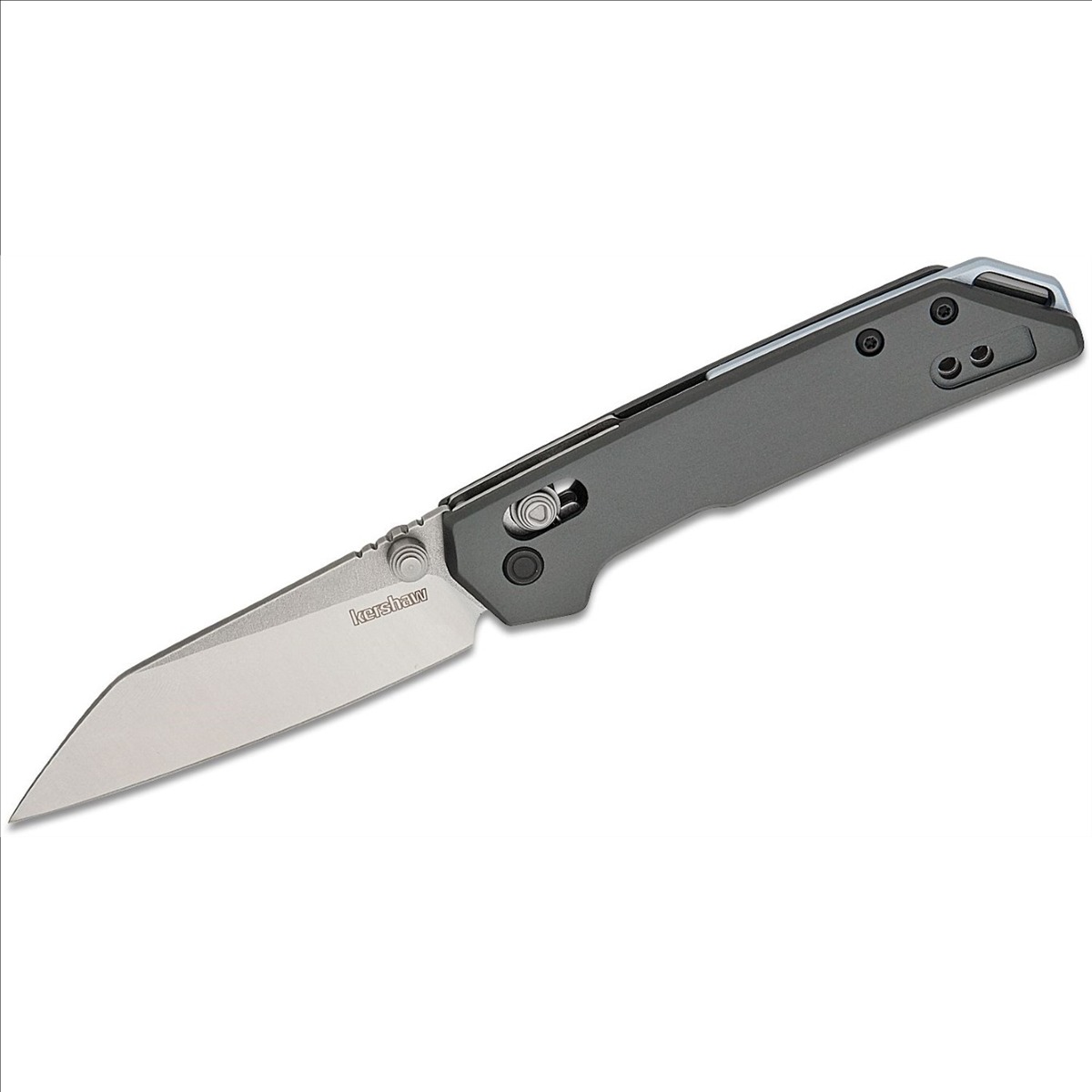 KER2051R Mini Iridium Manual Open Dura Lock Reverse Tanto Blade EDC Folding Pocket Knife - Black