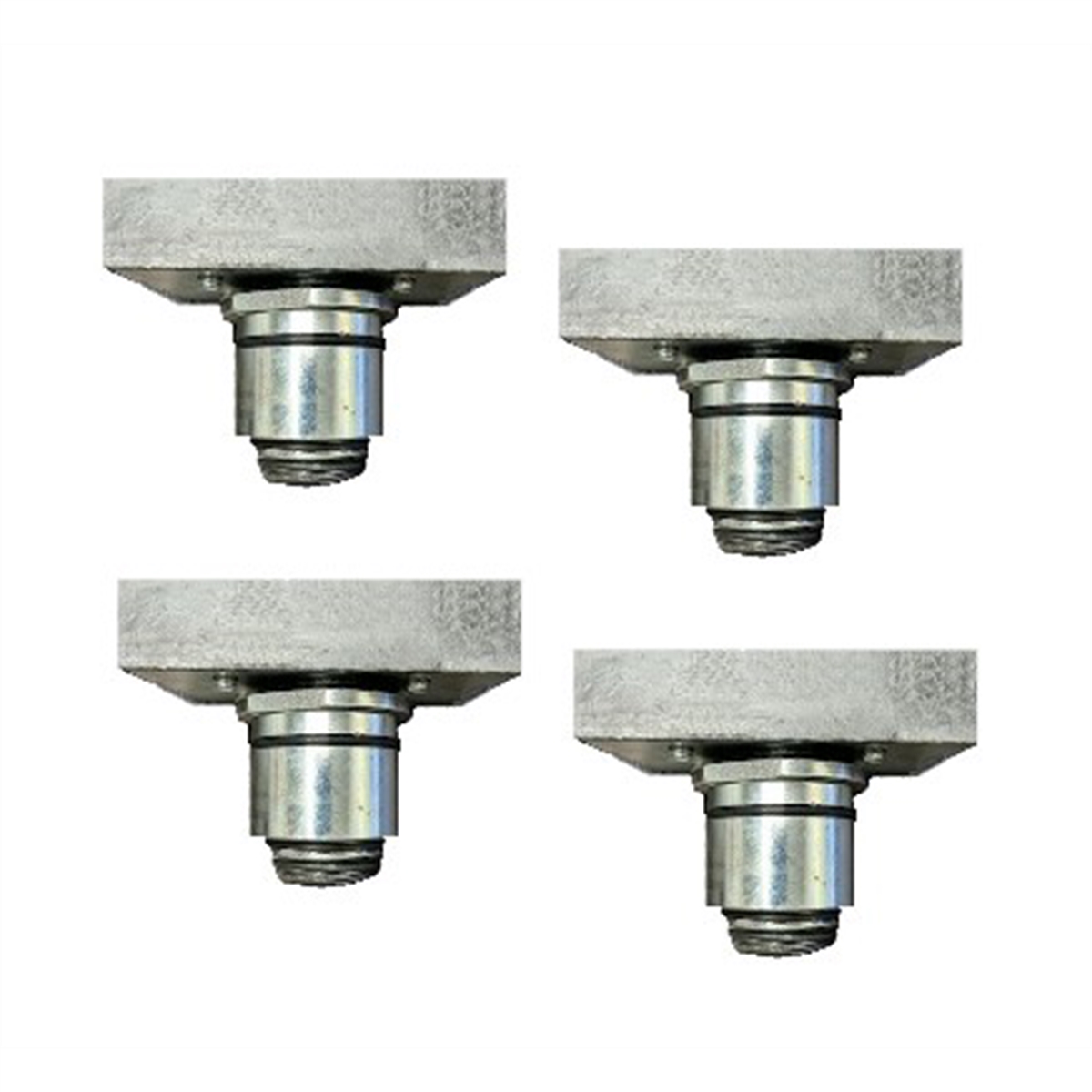 ATEATTD-ADPTKIT4 Slotted Rubber Adjustable Adapters - 1.57 in. Peg Size - Set of 4