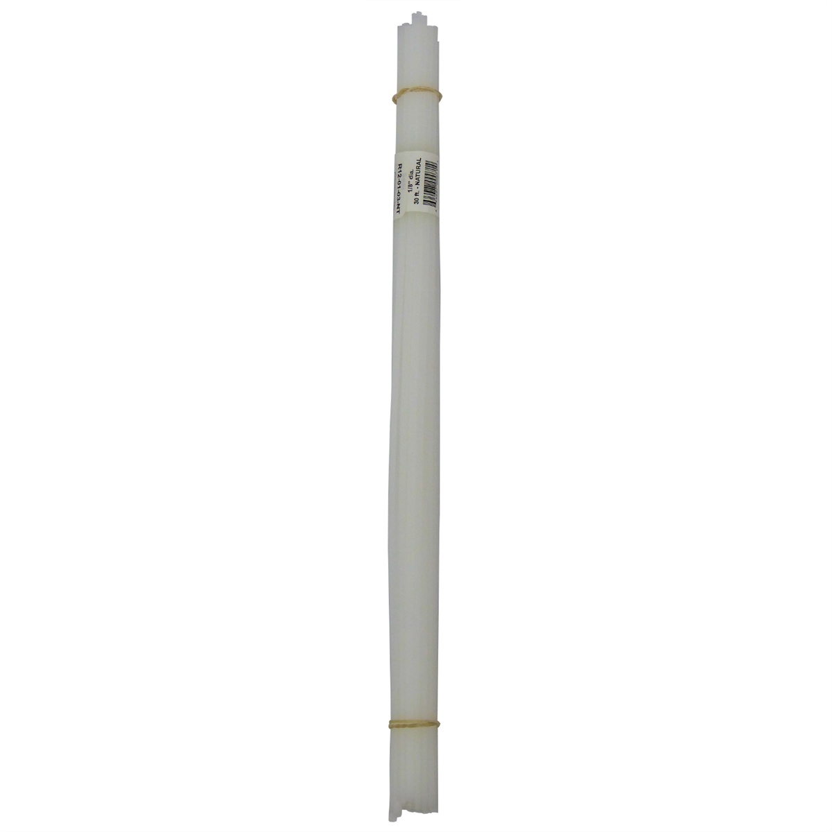 URER12-01-03-NT 0.12 x 30 ft. High Density Polyethylene Welding Rod, Round - Natural