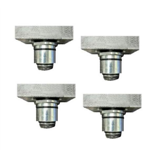ATEATTD-ADPTKIT5 Slotted Rubber Adjustable Adapters, 2 in. Peg Size - Set of 4