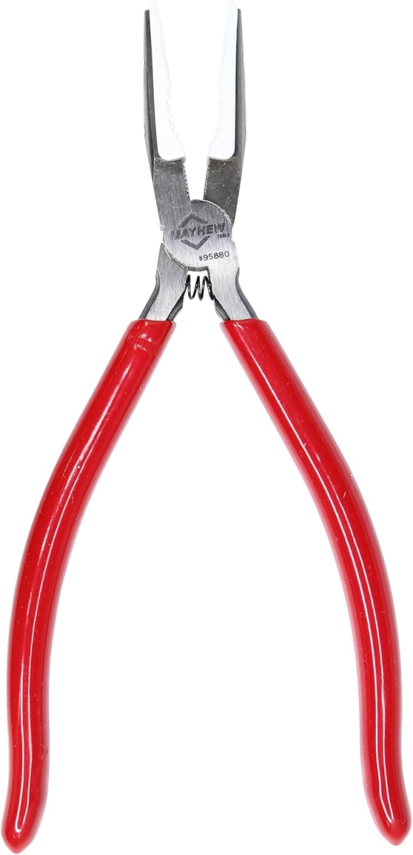 MAY95880 Tools Soft Jaw Needle Nose Pliers, Red