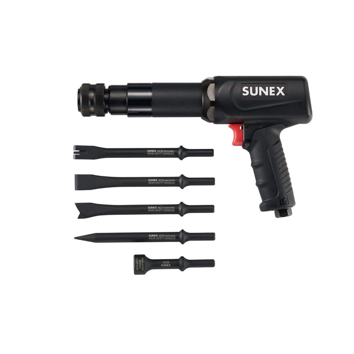 Sunex Heavy-Duty Long Barrel Air Hammer Set - SX2302K