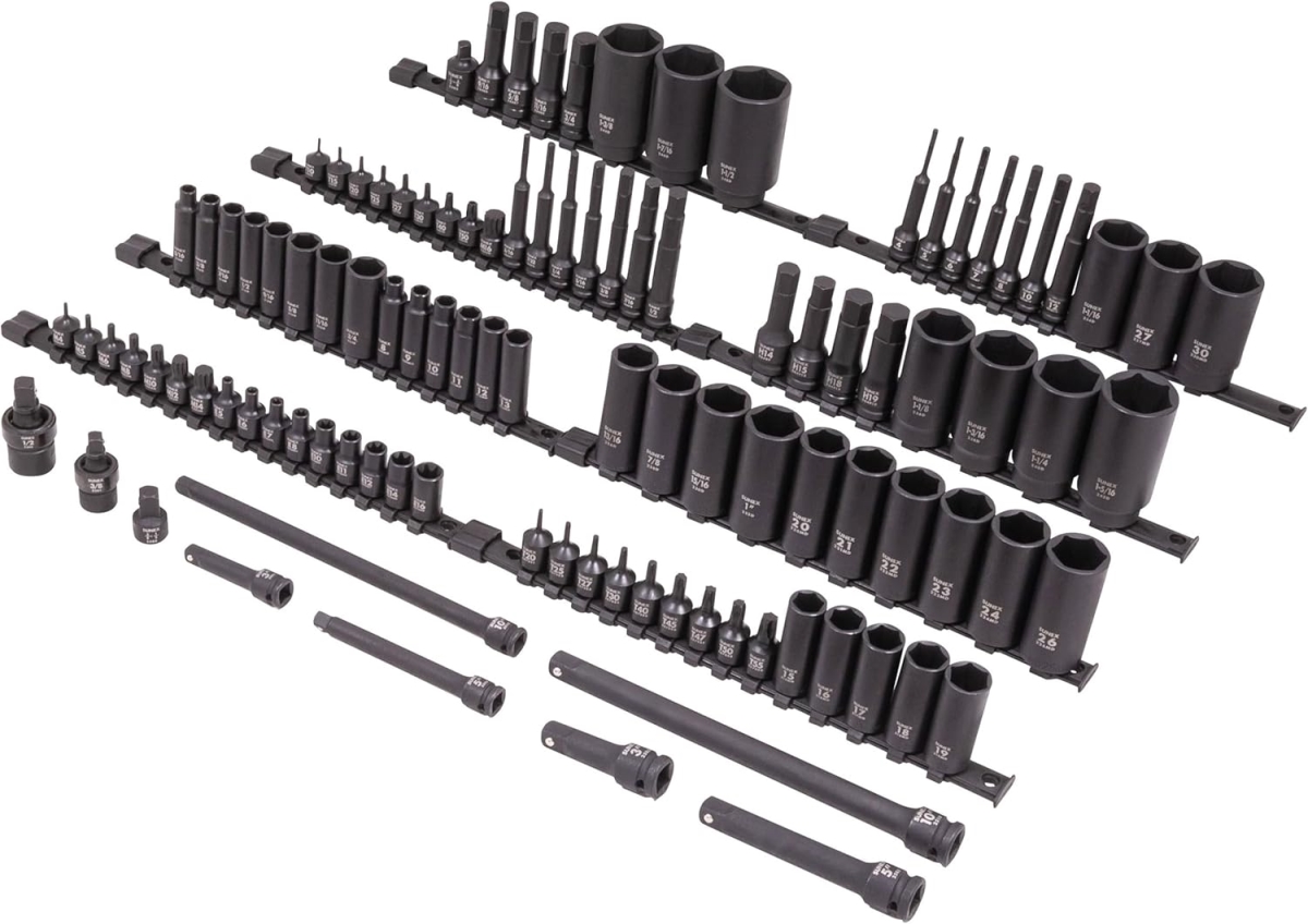 3/8 in & 1/2 in Drive Sae & Metric 6 Point Standard & Deep With Star, E-Star, Tamperproof Star