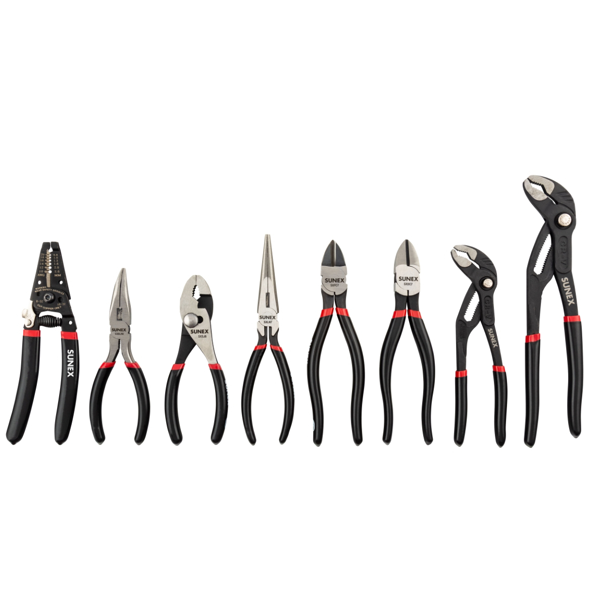 Sunex SUNSXEPS8 Plier Set in EVA Foam Storage Tray - 8 Piece