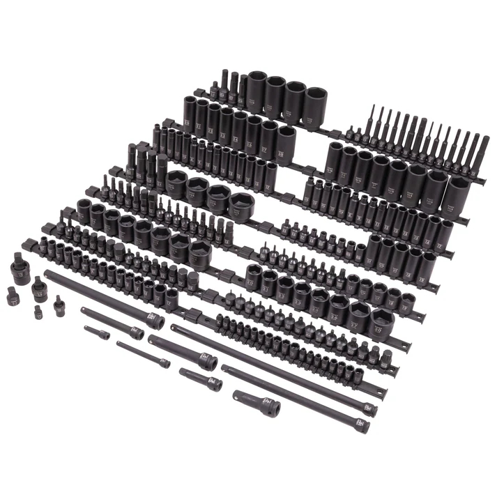 1/4 in, 3/8 in, 1/2 in Drive Sae & Metric, 6-Point Standard & Deep Sockets