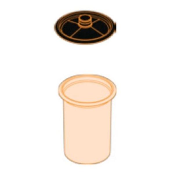 DEVDPV-09-200-K50 9 oz Paint Spray Cup Kit with 200 Micron Lid - 50 Piece