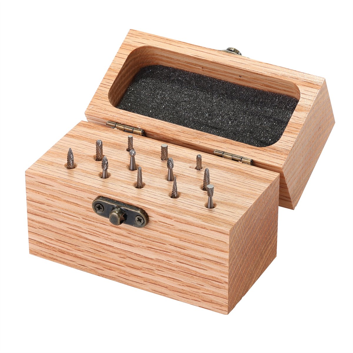 Picture of KnKut KNK12KK14BS-1-8 0.12 in. Carbide Burr Set with Shanks - 12 Piece