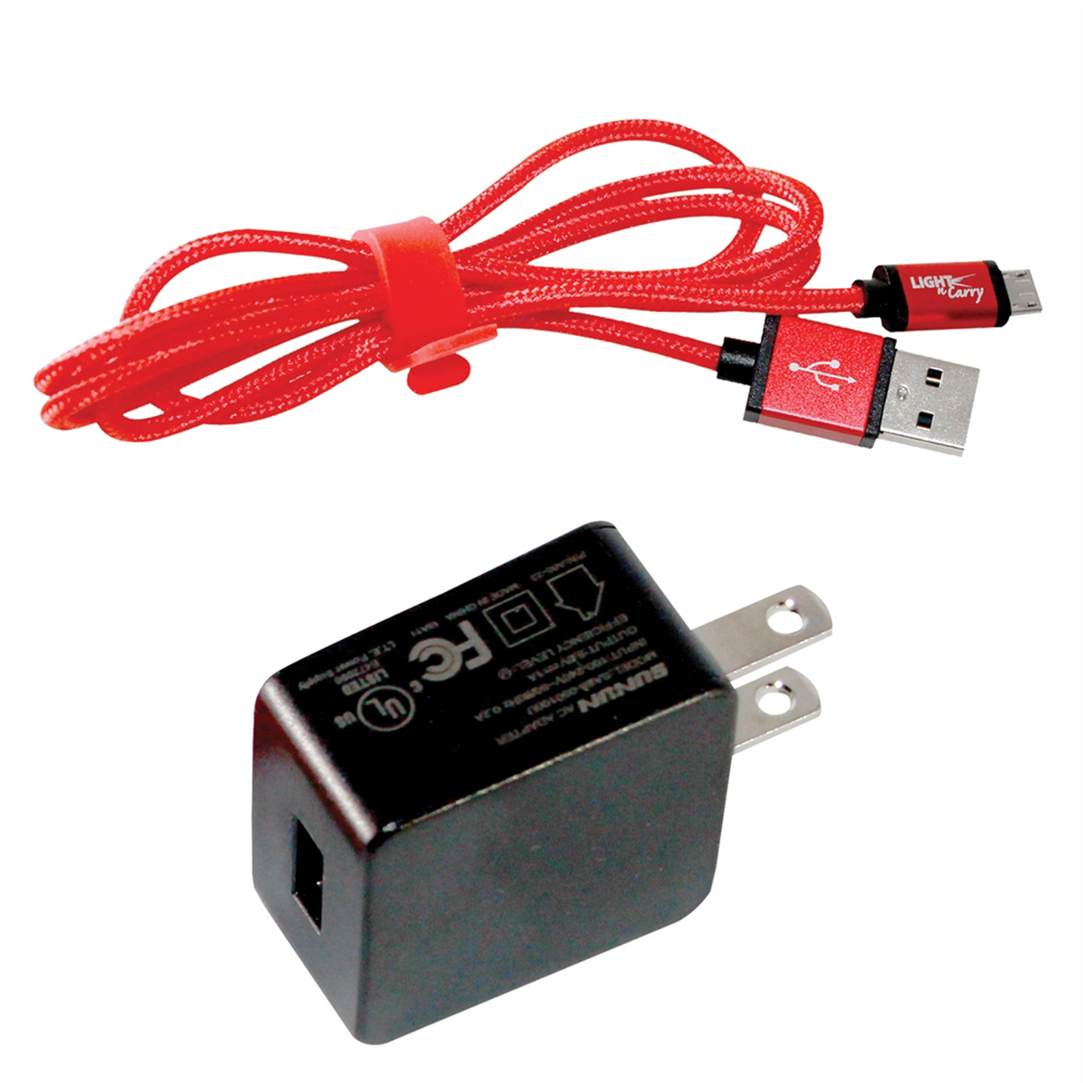 Picture of Clore Automotive SOLLNC215 Light-N-Carry LNCMINI&#44; LNC1241&#44; LNC1341 LNC154 Micro USB Cord Wall Charger Kit