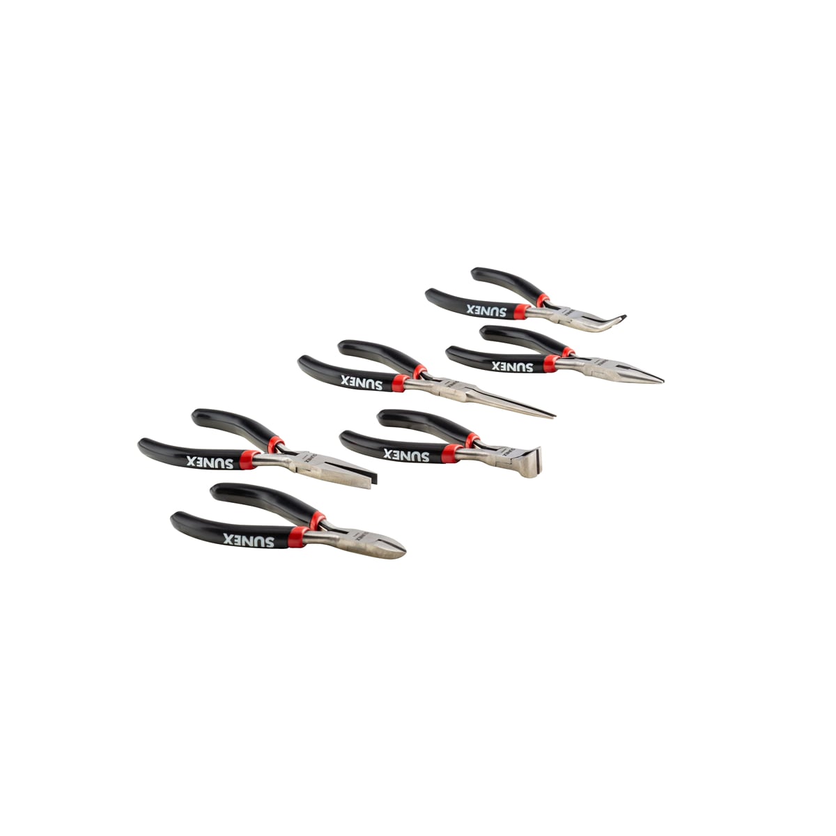 Sunex SUNSXMPS6 Mini Pliers Set with Storage Tray - 6 Piece