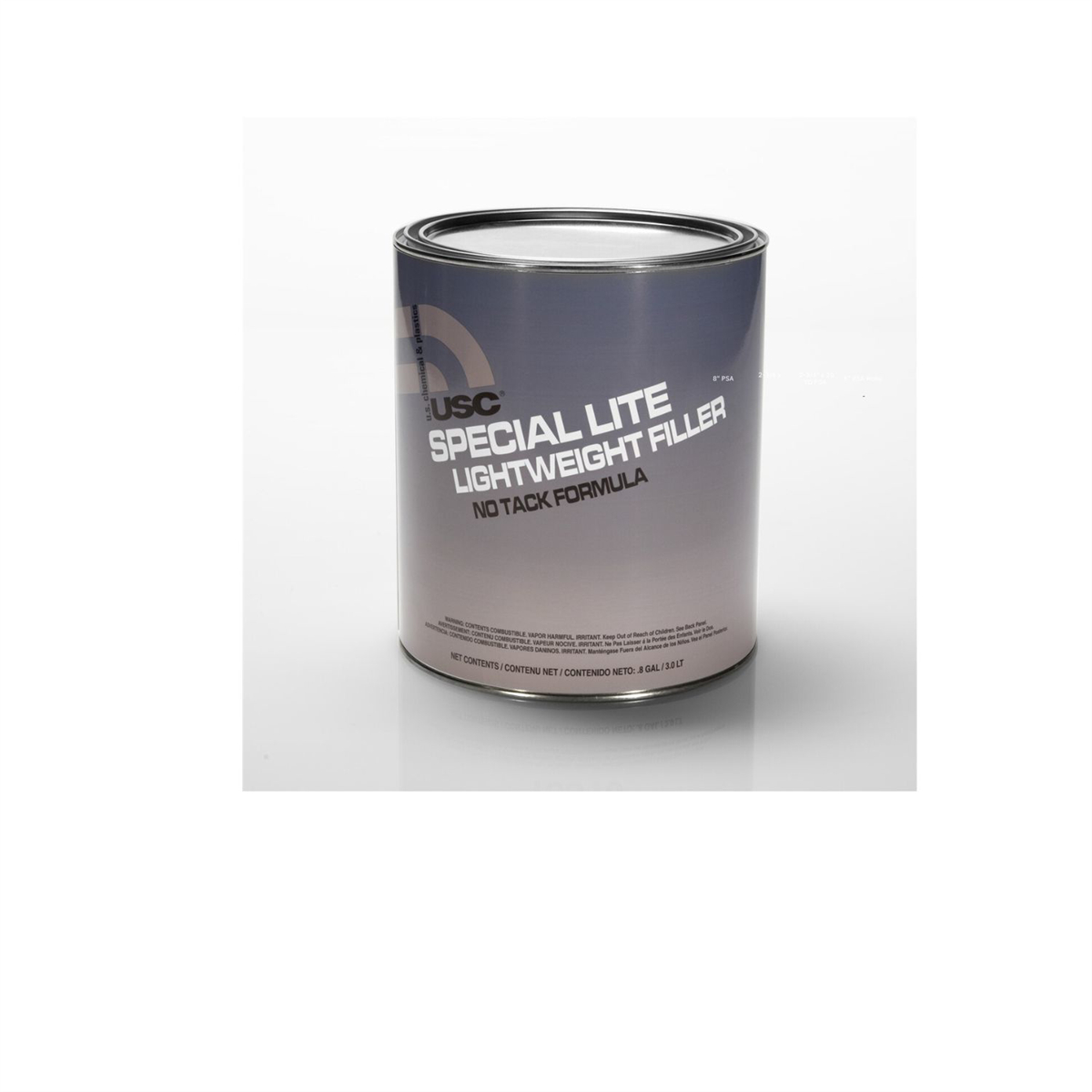 USC26112 1 gal Light Weight Liquid Commercial Poly Plus Production Filler, Silver & Gray
