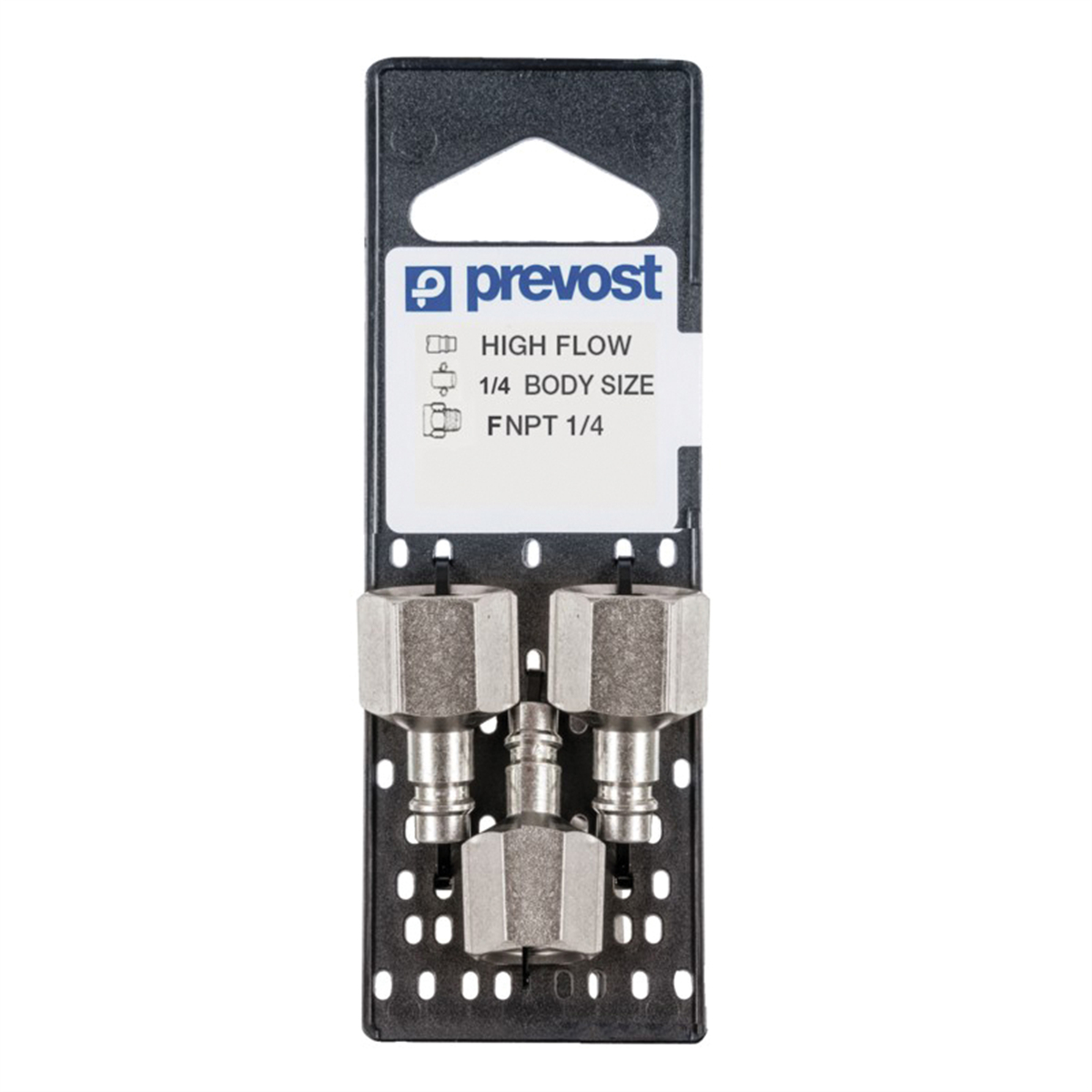 PRVERP076201P3 0.25 in. High Flow Interchange Parallel Plug On Plate, Tapered FNPT - Treated Steel