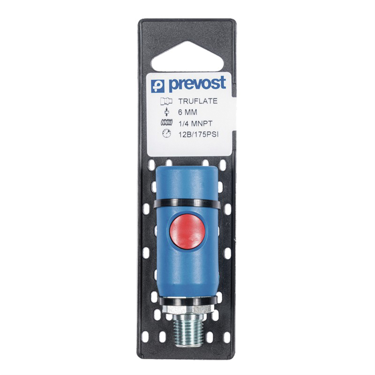 PRVURC061251CP 0.25 in. Automotive Interchange Silicone Free Regular Quick Coupler On Plate, FNPT - Stainless Steel