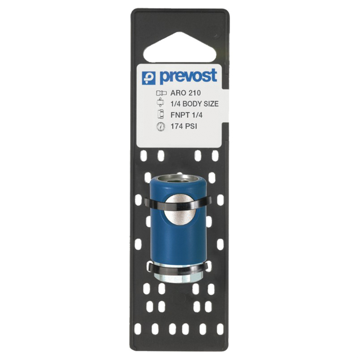 PRVARC061201CP 0.25 in. Interchange Silicone Free Regular Quick Coupler On Plate, FNPT - Stainless Steel