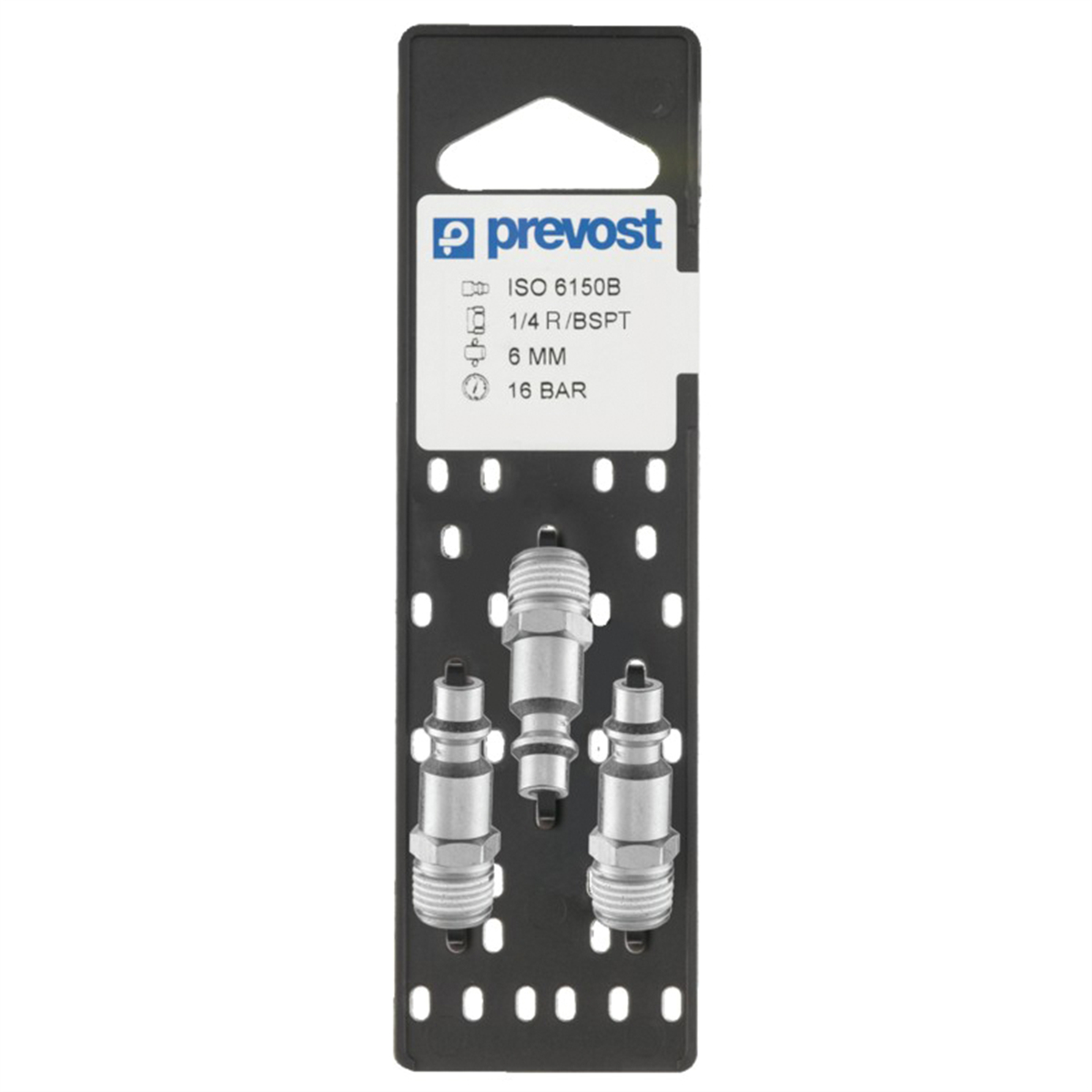 PRVIRP066251P3 0.25 in. Industrial Interchange Parallel Plug On Plate, Tapered MNPT - Treated Steel