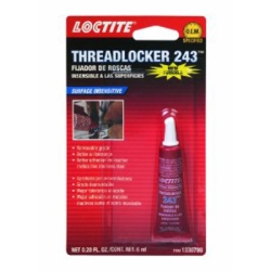 243 Oil Resistant Threadlocker Tube - 6 mil - Blue