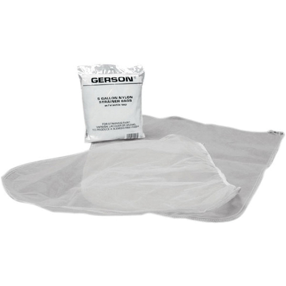 Gerson GEC071207 5 gal Strainer Bag with Elastic Top, Nylon-Knit
