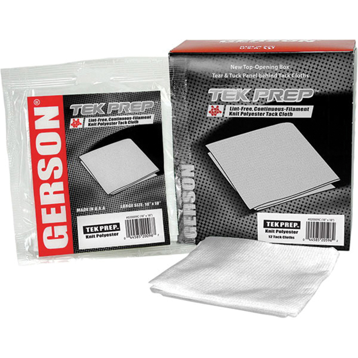 Gerson GEC020009C 18 x 18 in. Tek Prep Tack Cloth, White