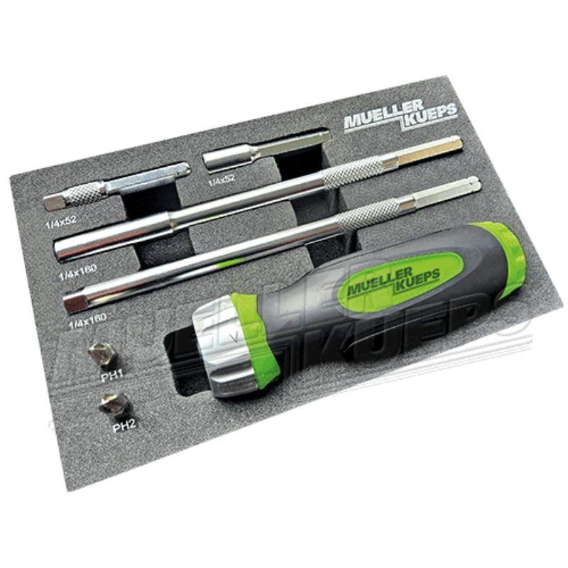 MLK706070 7 Piece Ratcheting Screwdriver Kit