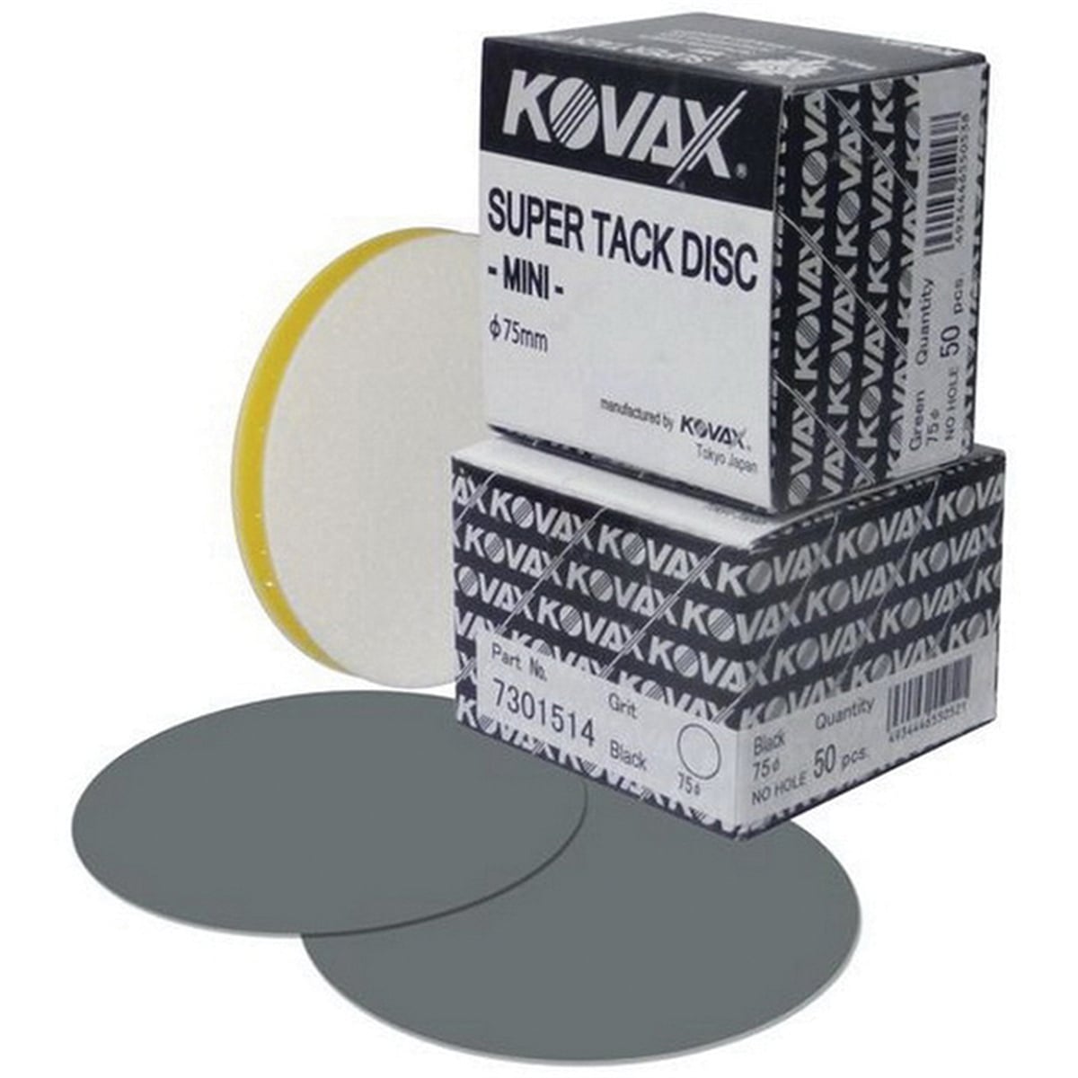 EAG7301514 3 in. Kovax Super Tack Attachment Super Buflex Abrasive Disc - 3000 Grit - Black