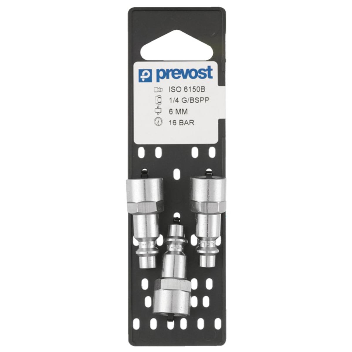 PRVIRP066201P3 0.25 in. Industrial Interchange Parallel Plug On Plate, Tapered FNPT - Treated Steel