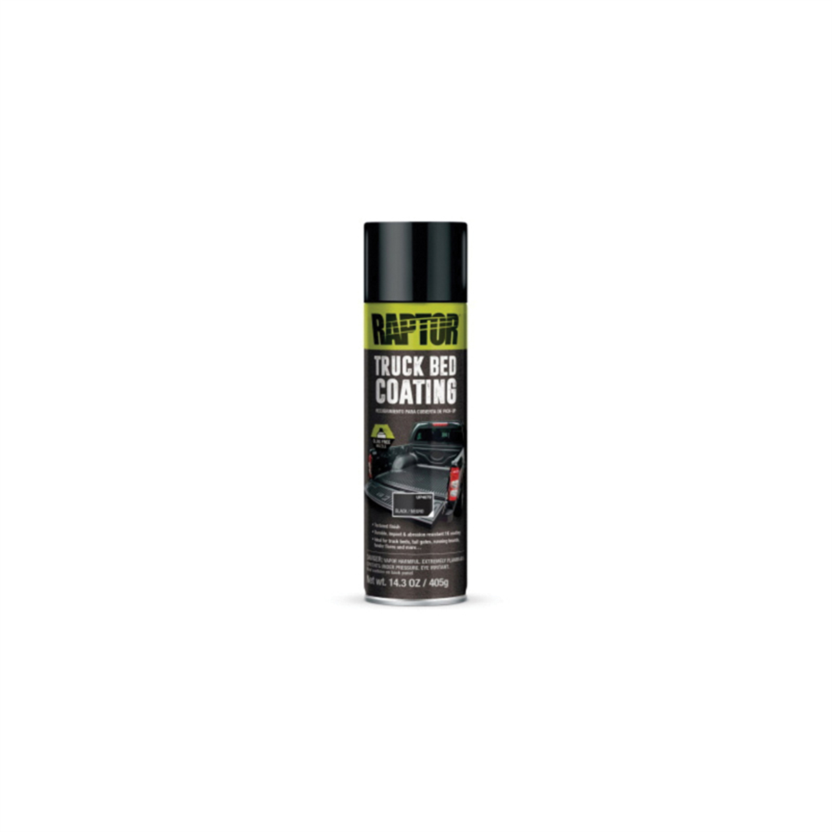 UPO4879 14.3 oz Raptor 1K Truck Bed Coating, Black - 8.6 Sq. ft. Coverage