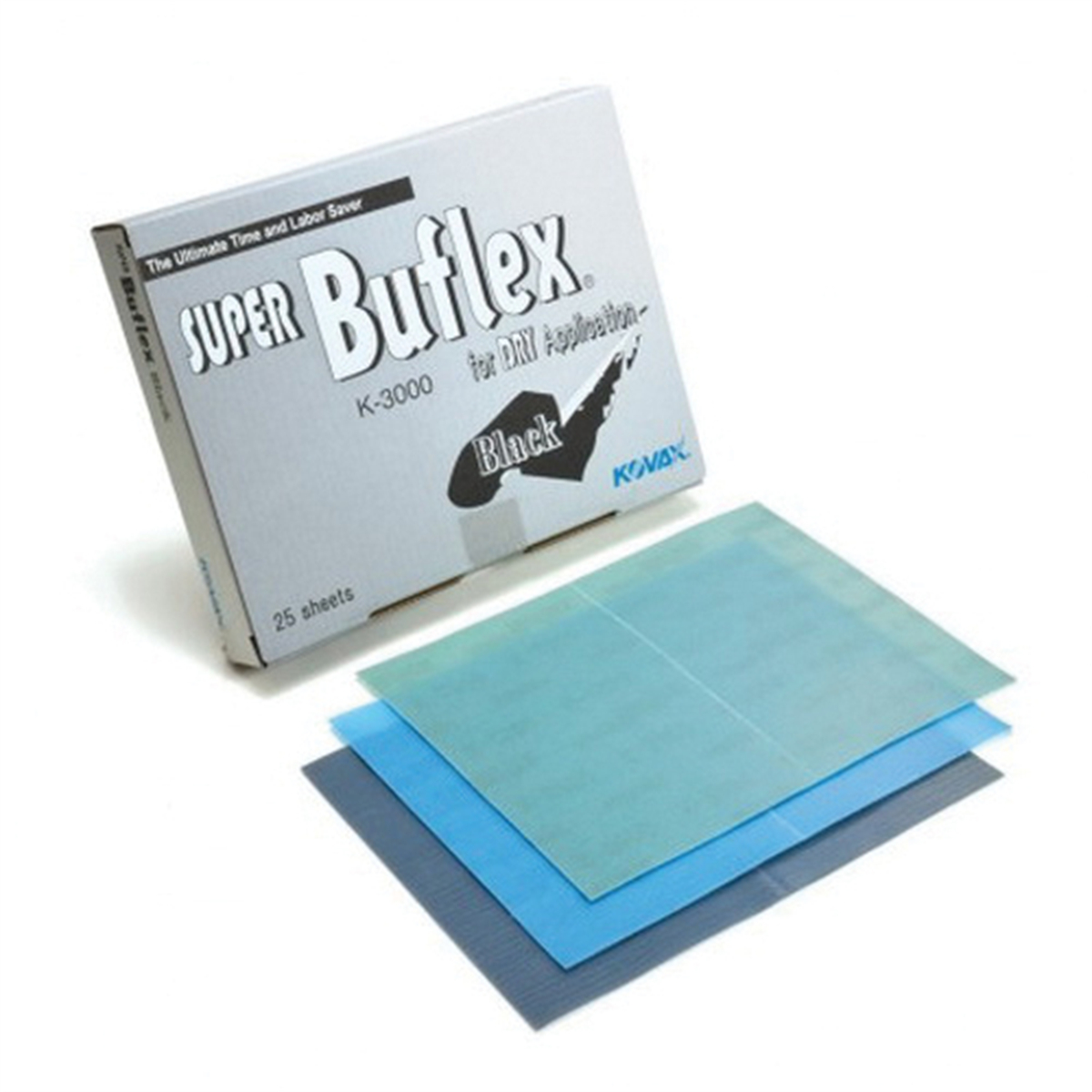 EAG1911532 130 x 170 mm Kovax Buflex Super-Tack Buflex Sheet - 2000 Grit - K-2000 Grade - Green