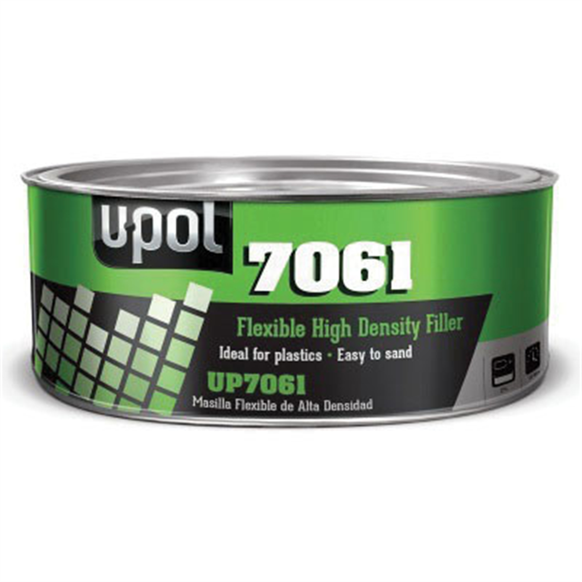 UPO7061 600 ml Flexible High Density Body Filler, Black - Paste