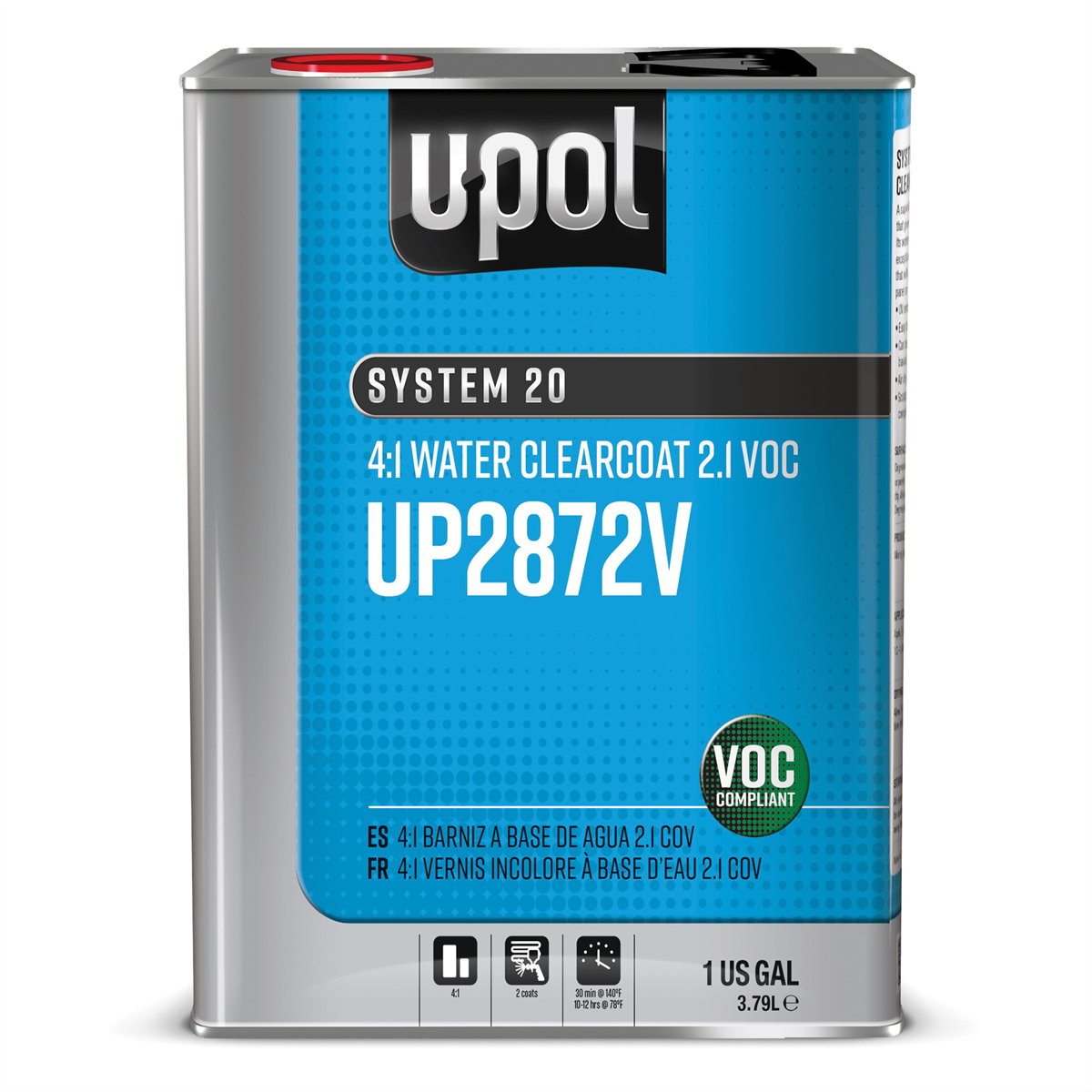 UPO2872V 1 gal System 20 Water Clearcoat, 4-1 Mixing