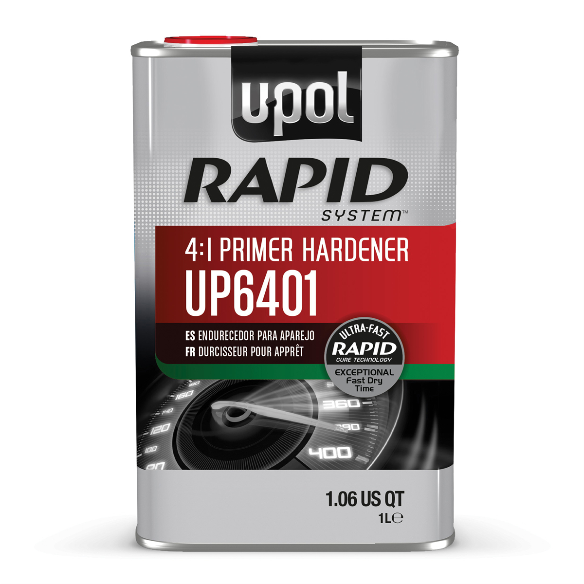 UPO6401 1 Liter Rapid System Primer Hardener Liquid Tin, Clear