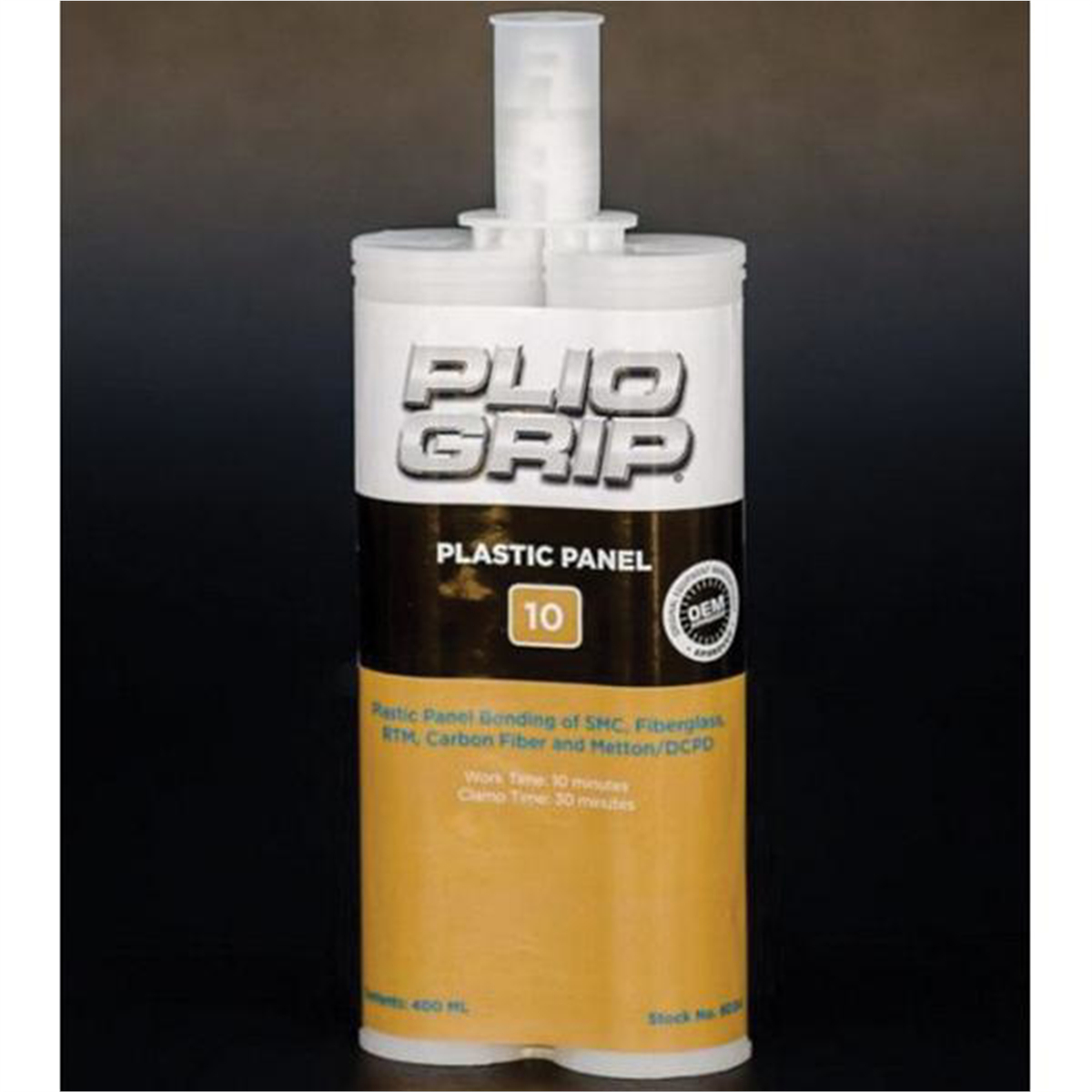 PLI8034 Plastic Panel 10 Plastic Panel Bonding, 400 ml Cartridge, Beige & Light Green