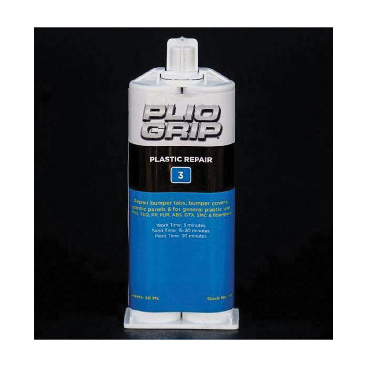 PLI8001 Plastic Repair, 220 ml Cartridge, Beige & Black