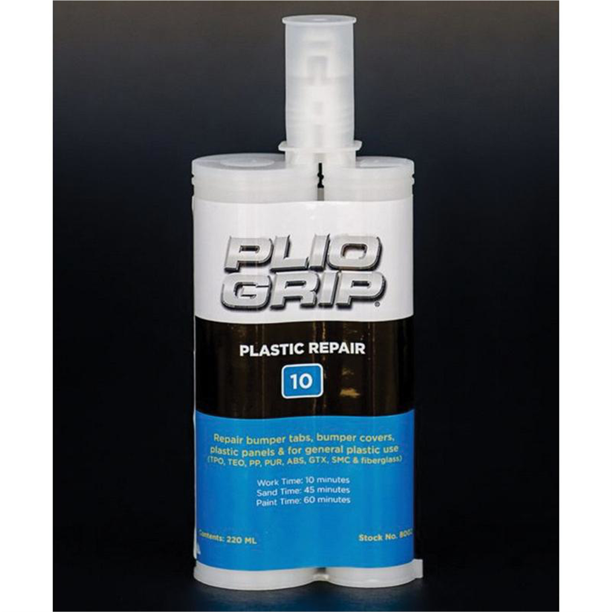 PLI8002 Plastic Repair, 220 ml Cartridge, Beige & Black