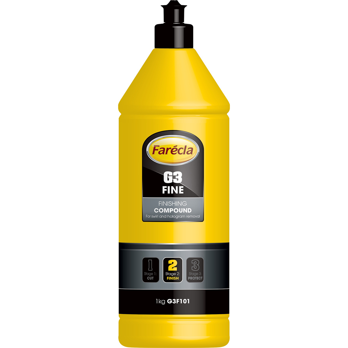 NORG3F101 G3 Series Fine Finishing Compound, 1 Kg Bottle, White, Liquid