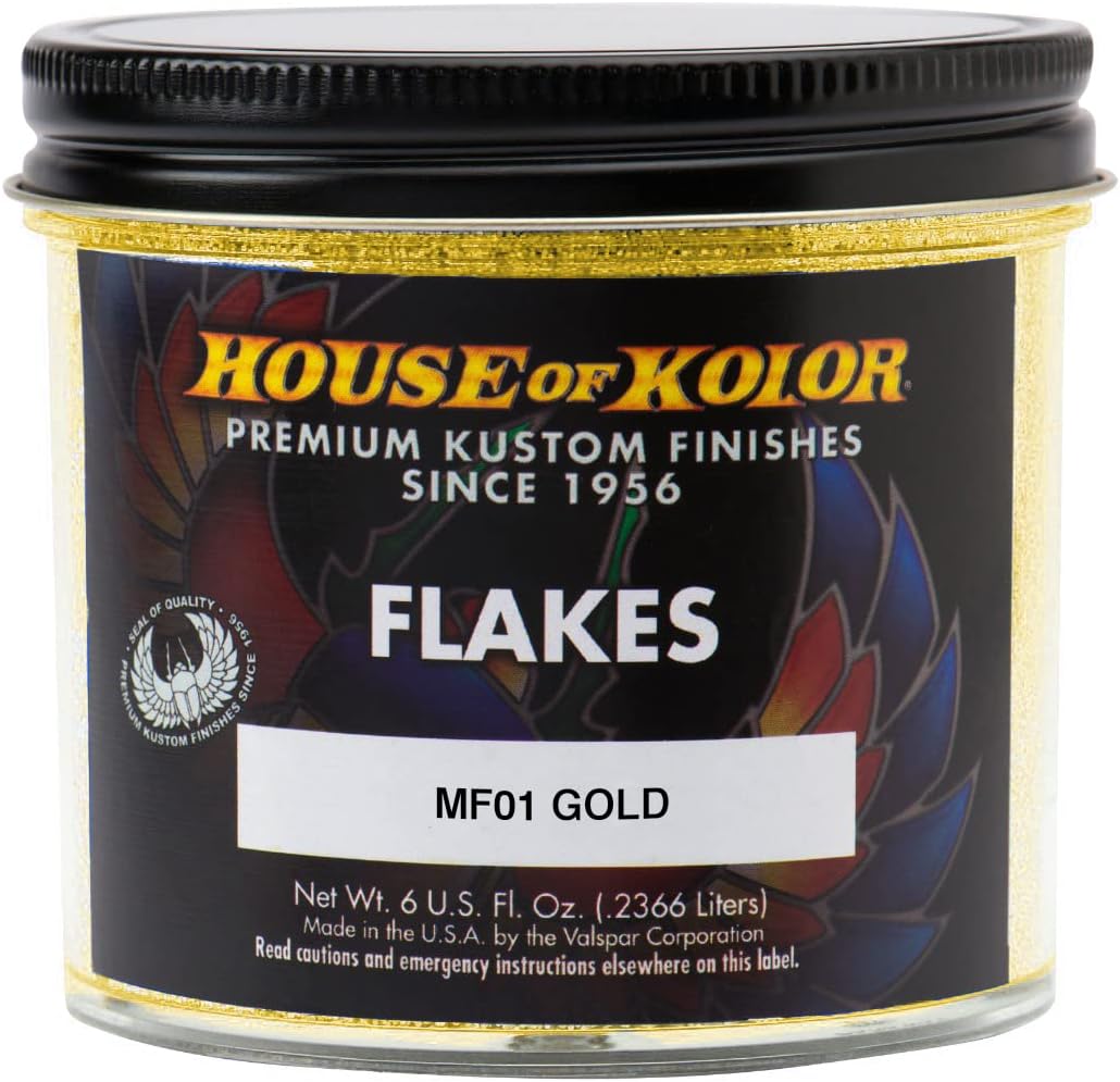 HOKMF01-C01 0.003 in. Thick 6 oz MF Series Dry Flake, Gold - Rectangle
