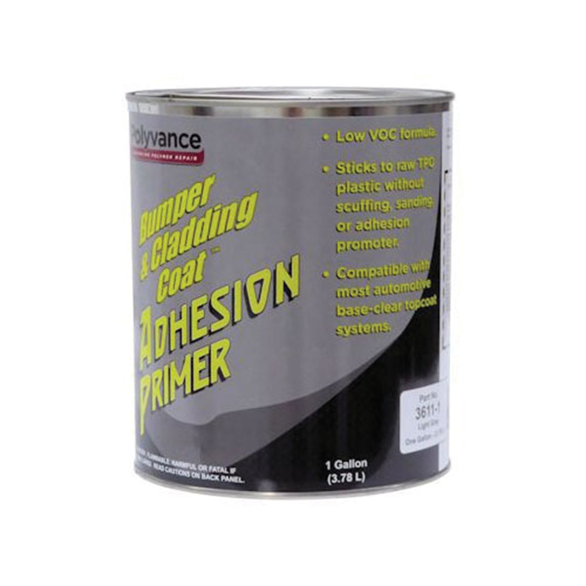 URE3611-1 1 gal Bumper & Cladding Coat Low VOC Adhesion Primer - Pourable Liquid - Light Gray