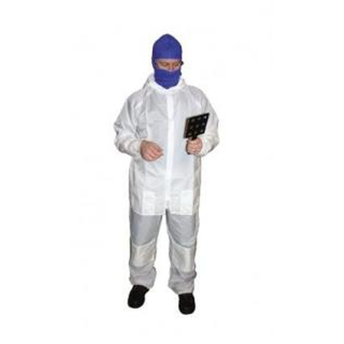 CSR2555 4 Pockets Anti-Static Painter Protection Pant, Large - White & Blue - Nylon