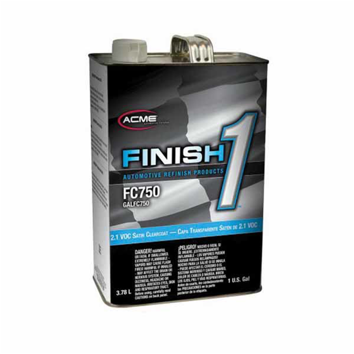 FNHFC750-1 1 gal High Solid 2.1 VOC Clearcoat - Satin - 4-1 Mixing