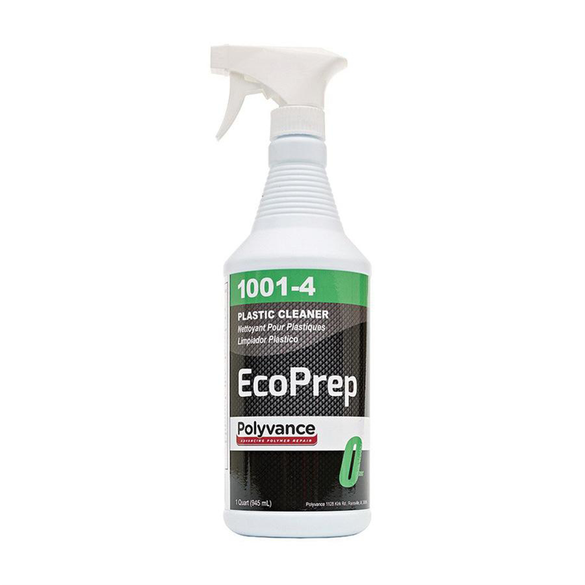 URE1001-4 32 oz Eco Prep Plastic Cleaner Bottle - Clear - Liquid