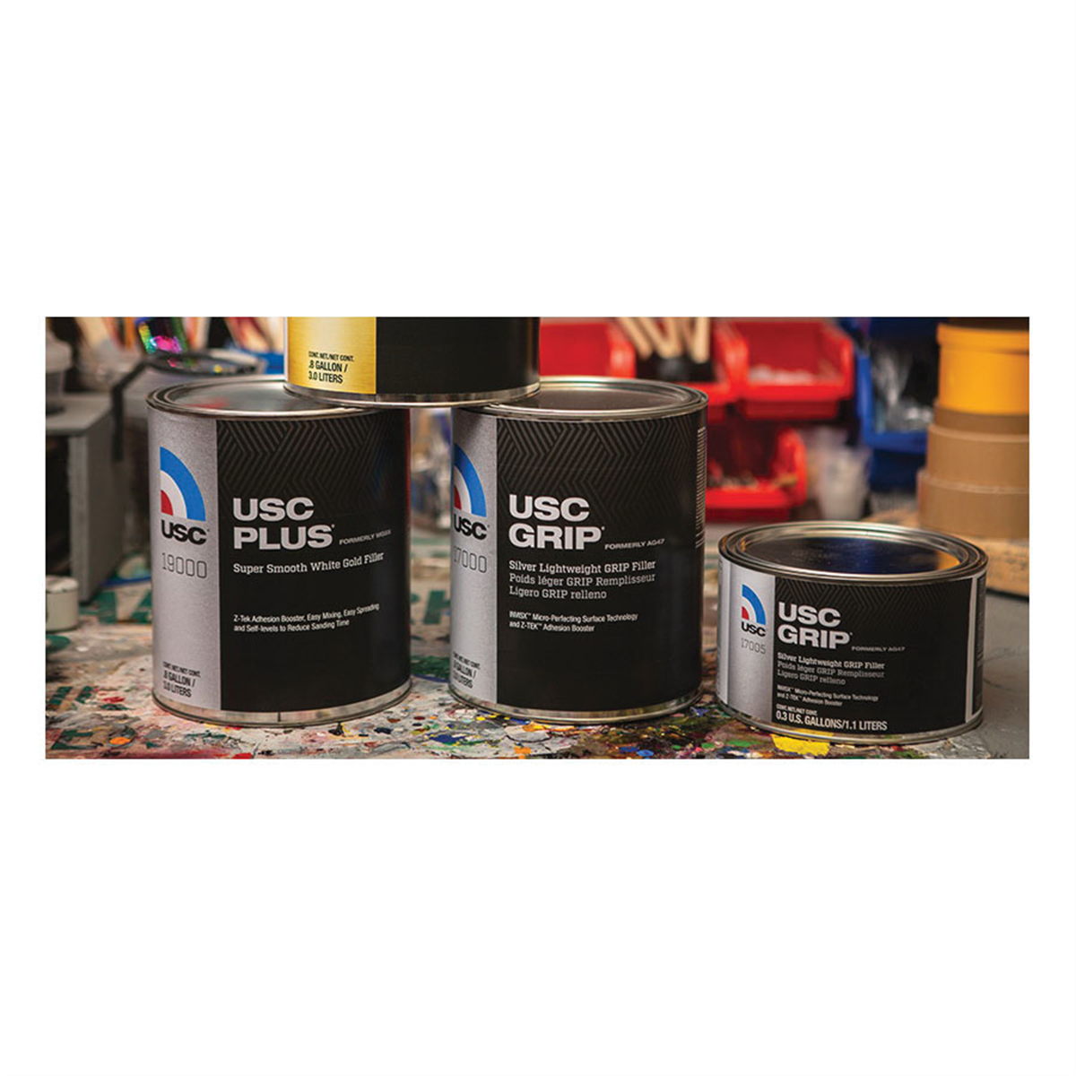 USC16060B 1 gal Extra Basecoat & Clear Coat, Dark Yellow - Paste & Gel