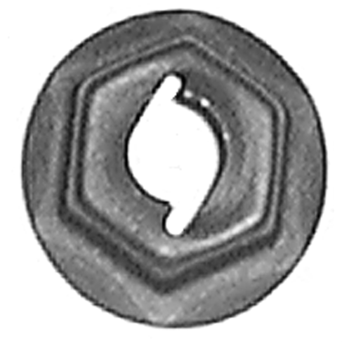 AVC12253 5 mm Stud Size Thread Cutting Nut - Phosphate